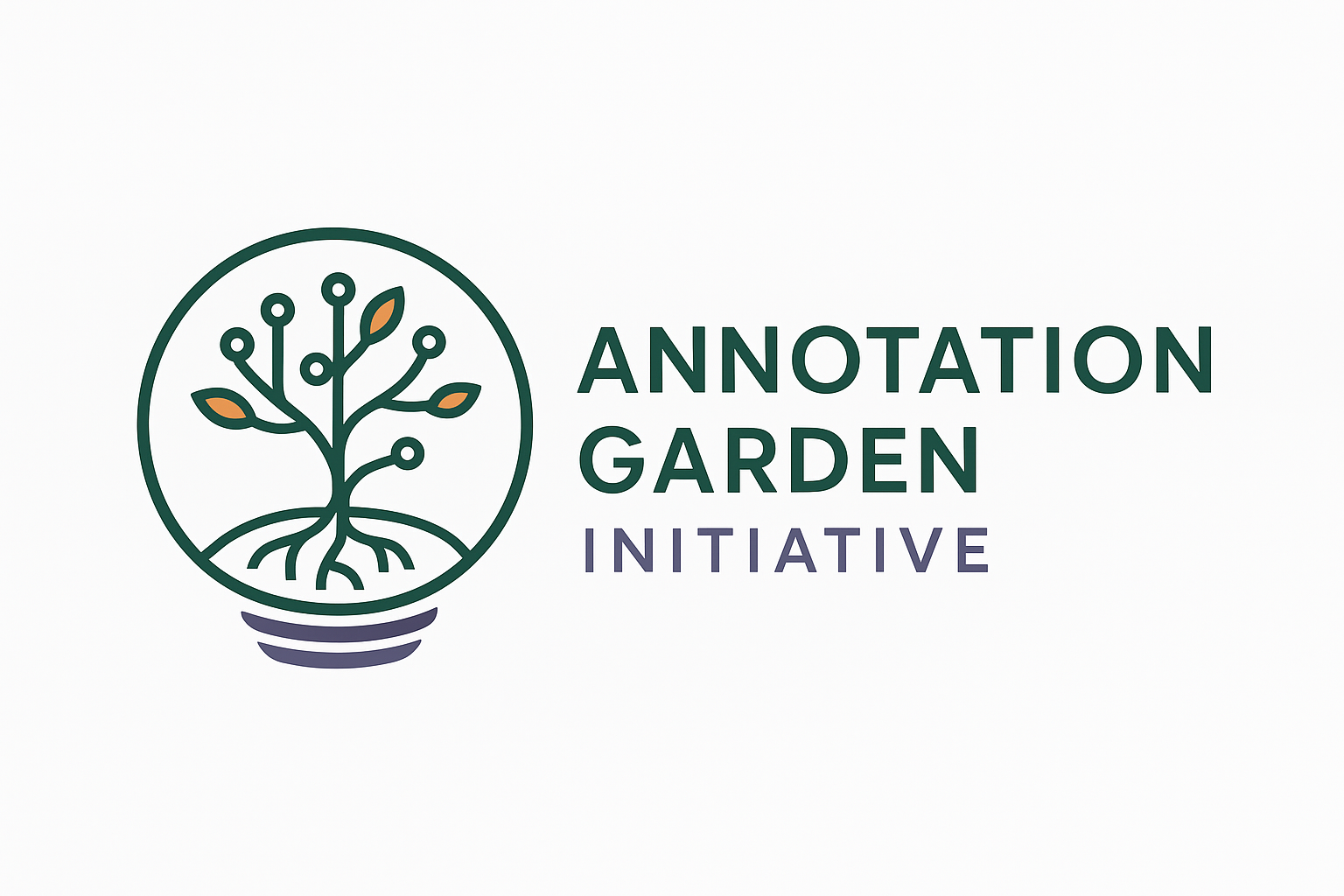 Annotation Garden Initiative homepage showing the collaborative annotation platform